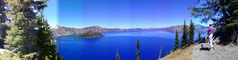 Panorama of Crater lake 