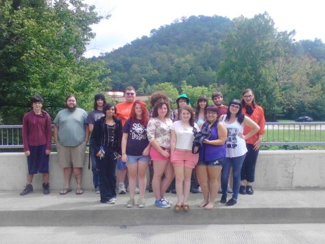 The 2014 AMI summer cohort, in front of their beloved mountains
